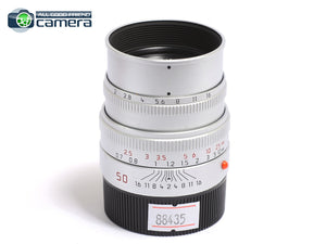 Leica Summicron-M 50mm F/2 E39 Lens Ver.5 Silver *EX+*