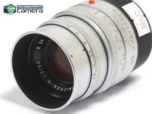 Leica Summicron-M 50mm F/2 E39 Lens Ver.5 Silver *EX+*