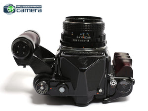 Pentax 67 TTL Camera w/90mm F/2.8 Lens, Wooden Grip & Handle
