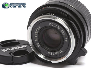 Voigtlander Color-Skopar 35mm F/2.5 P II Lens Leica M Mount *MINT- in Box*