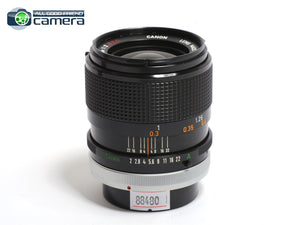 Canon FD 35mm F/2 S.S.C Lens