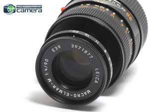 Leica Macro-Elmar-M 90mm F/4 Lens Black w/Macro-Adapter-M *MINT- in Box*