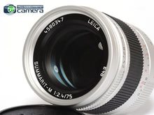 Load image into Gallery viewer, Leica Summarit-M 75mm F/2.4 6Bits Lens Silver 11683 *MINT in Box*