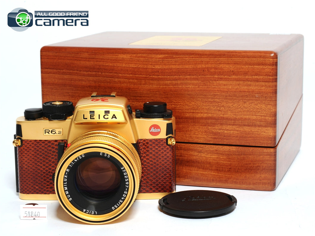 Leica R6.2 Camera Singapore 30 Years Gold Edition w/50mm F/1.4 Lens *MINT*