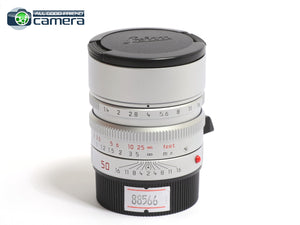 Leica Summilux-M 50mm F/1.4 ASPH. Lens Silver Anodized 11892 *MINT-*