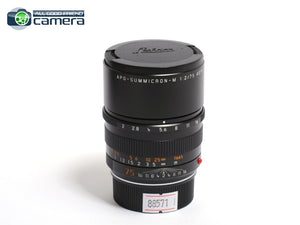 Leica APO-Summicron-M 75mm F/2 ASPH. Lens Black 11637 *MINT- in Box*