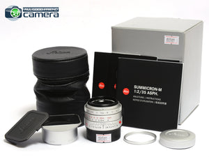 Leica Summicron-M 35mm F/2 ASPH. Lens Silver 11674 *MINT- in Box*