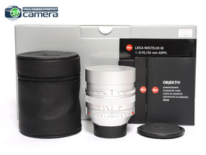 Leica Noctilux-M 50mm F/0.95 ASPH. Lens Silver 11667 *MINT in Box*