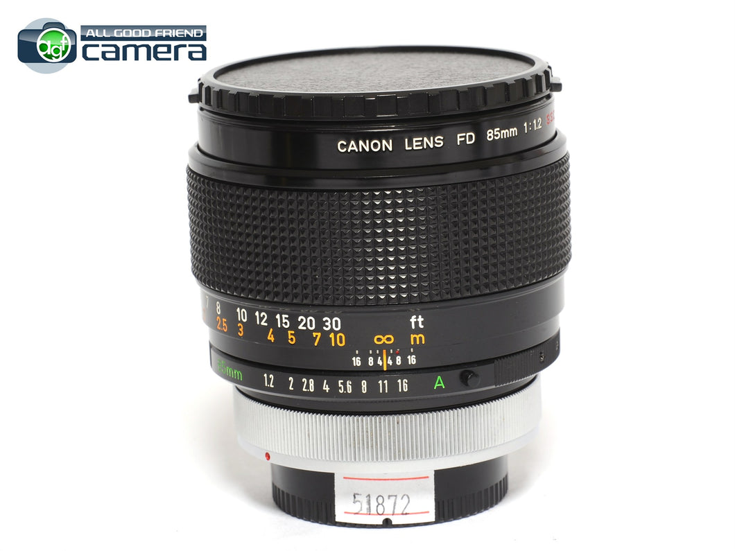 Canon FD 85mm F/1.2 S.S.C. Aspherical Lens *EX+*