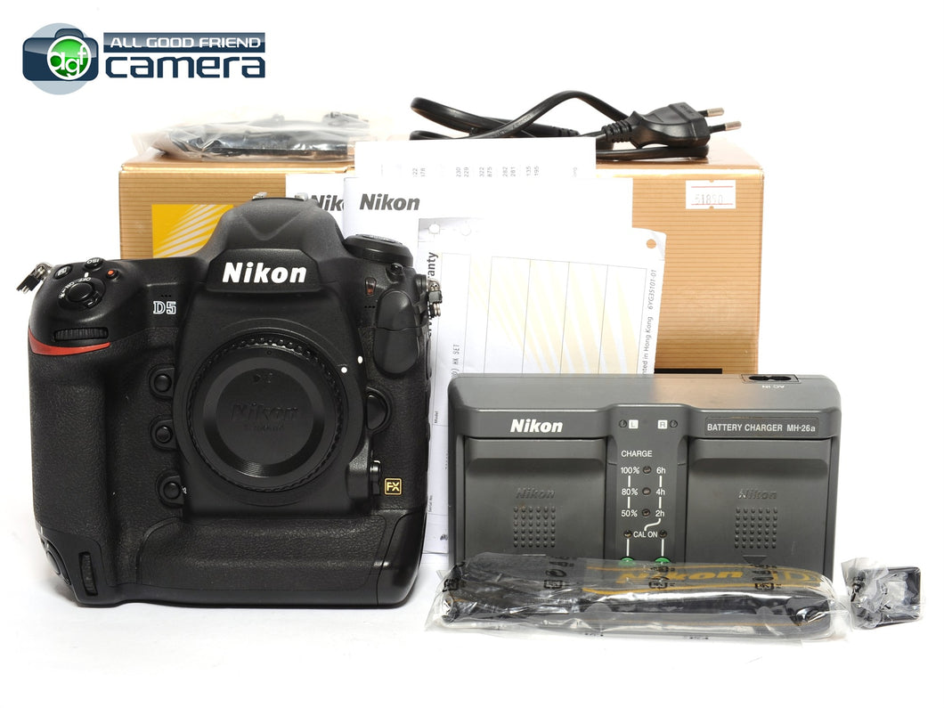 Nikon D5 Digital SLR Camera Body Dual XQD Slots Actuations 113K *MINT- in Box*