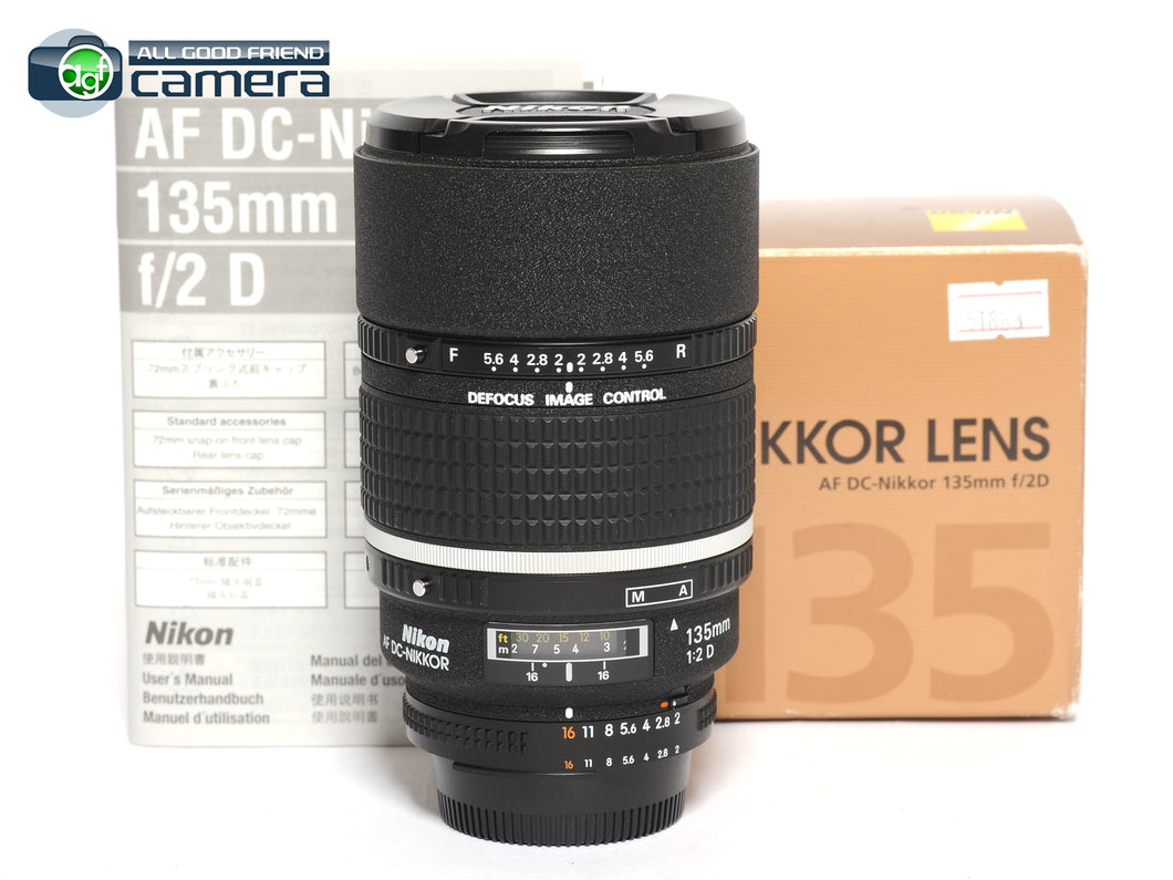 Nikon AF DC-Nikkor 135mm F/2 D Defocus Control Lens *MINT in Box*