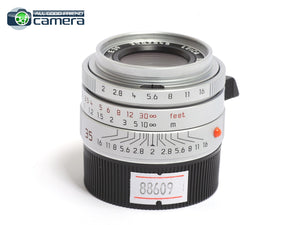 Leica Summicron-M 35mm F/2 ASPH. Ver.1 Lens Silver 11882 *EX+*