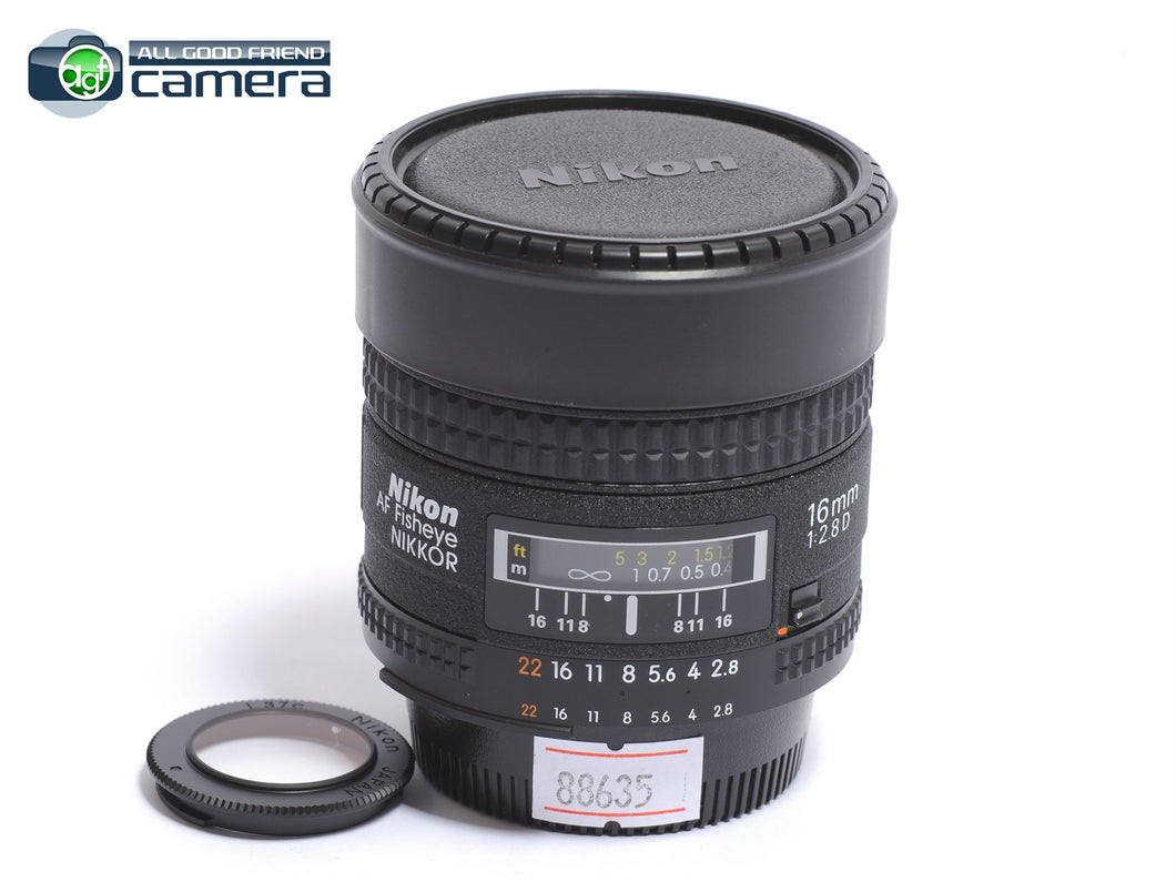 Nikon AF Fisheye-Nikkor 16mm F/2.8 Lens *MINT*