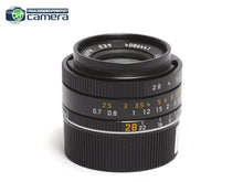 Load image into Gallery viewer, Leica Elmarit-M 28mm F/2.8 ASPH. E39 6Bit Lens Black 11606 *MINT in Box*