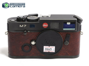Leica M7 Film Rangefinder 0.72 Camera Black Ostrich Leather