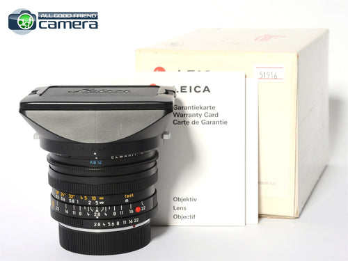 Leica Elmarit-R 19mm F/2.8 A68 ROM Lens *MINT- in Box*