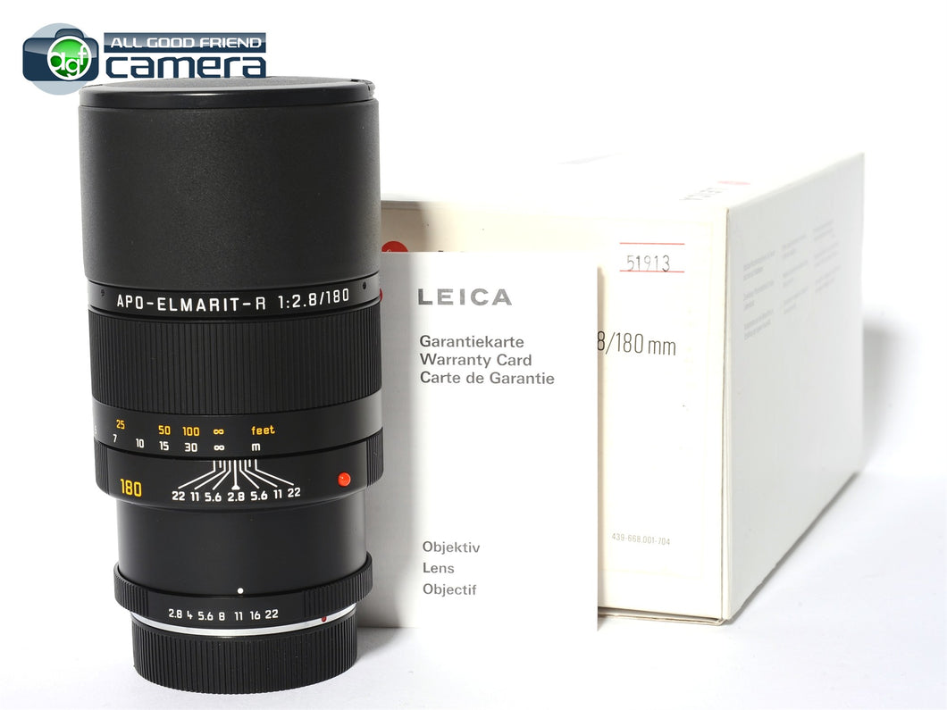 Leica APO-Elmarit-R 180mm F/2.8 E67 ROM Lens 11273 *MINT- in Box*