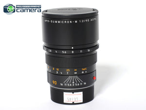 Leica APO-Summicron-M 90mm F/2 ASPH. Lens Black 11884 *MINT*