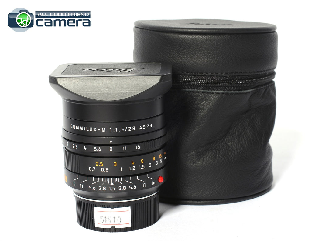 Leica Summilux-M 28mm F/1.4 ASPH. Lens Black 11668 *MINT-*