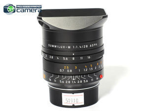 Leica Summilux-M 28mm F/1.4 ASPH. Lens Black 11668 *MINT-*