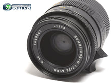 Load image into Gallery viewer, Leica Summicron-M 28mm F/2 ASPH. Ver.1 6Bit E46 Lens 11604 *EX+*