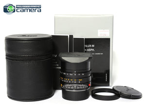 Leica Summilux-M 35mm F/1.4 ASPH. FLE 6Bit Lens Black 11663 *Unused*