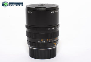 Leica APO-Summicron-M 75mm F/2 ASPH. Lens Black 11637 *BRAND NEW*